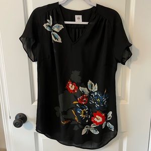 Cabi Fiore Floral Tunic Top